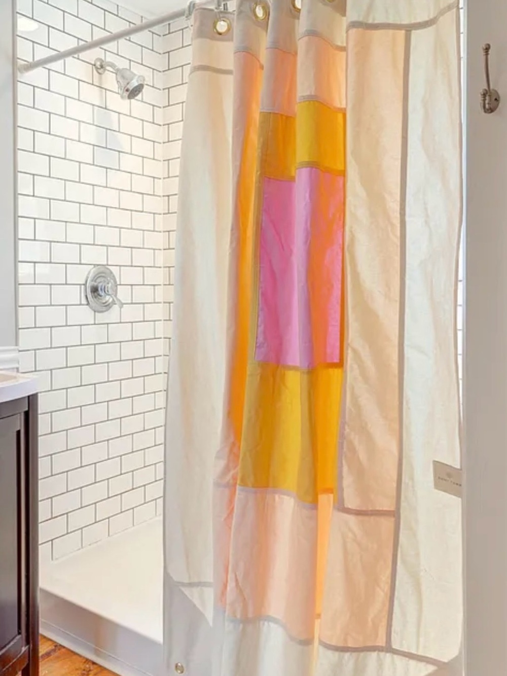 Quiet Town Marfa Canvas Shower Curtain